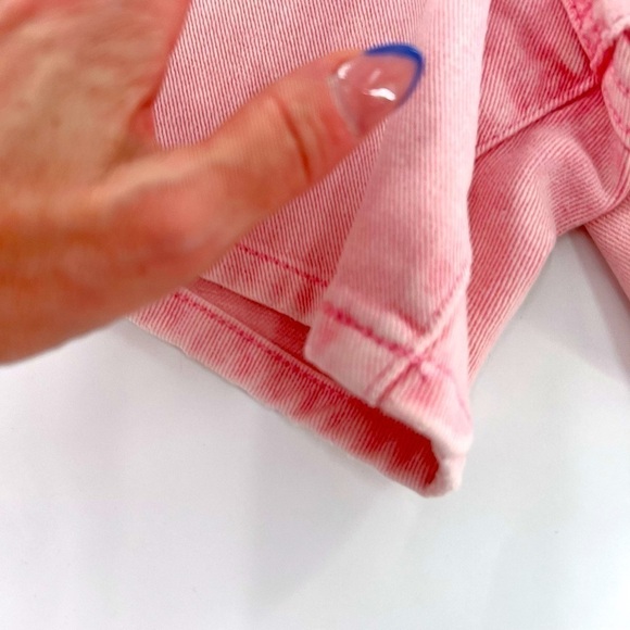 VERVET Super High Rise Self Tie Button Fly Up Mom shorty size XS - Picture 13 of 15